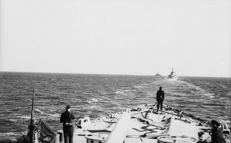 Den lette krysseren «Emden» på veg mot Oslo den 8. april 1940